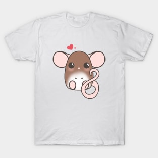 Cute Rat - Brown T-Shirt